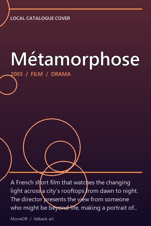 Métamorphose poster