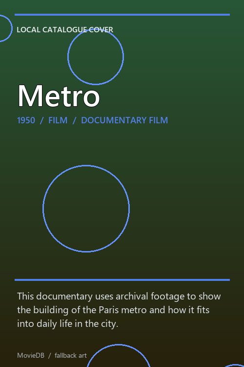 Metro poster