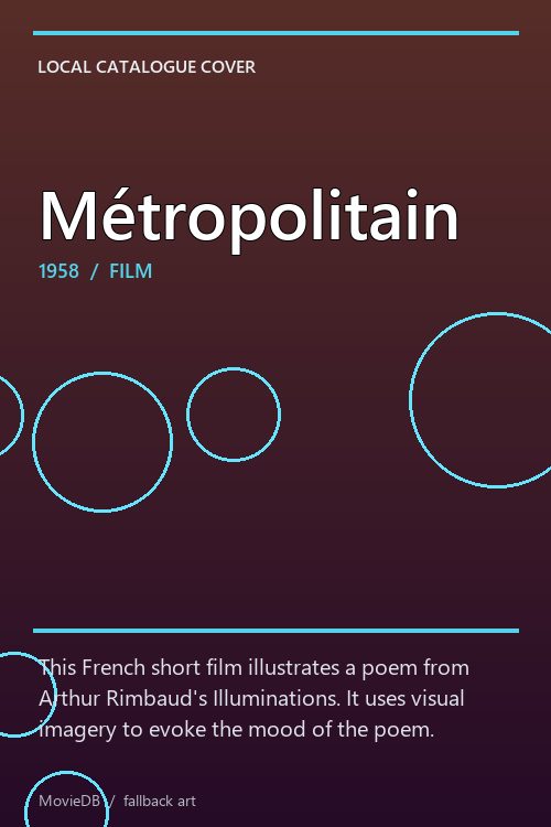Métropolitain poster