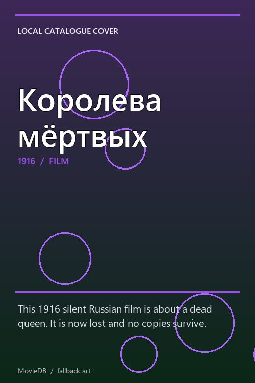Королева мёртвых poster