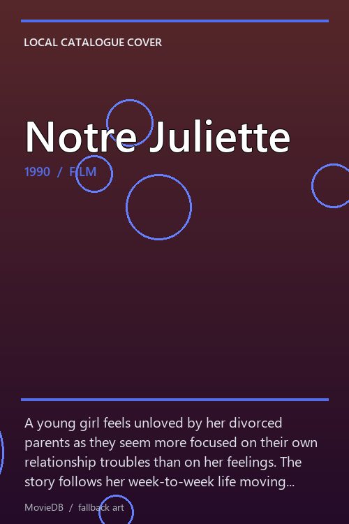 Notre Juliette poster