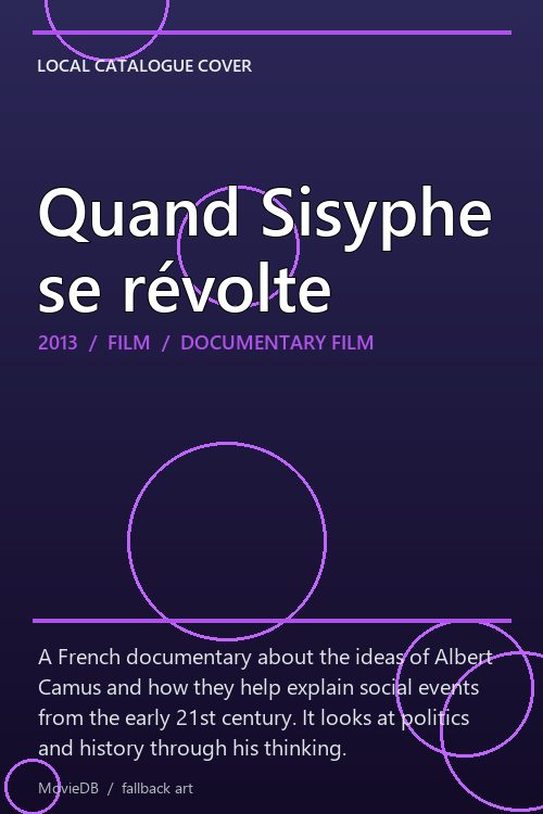 Quand Sisyphe se révolte poster