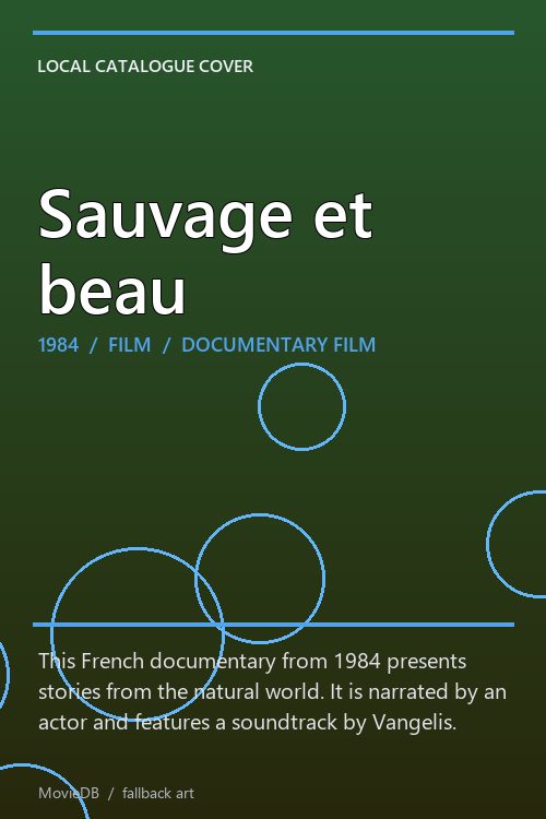 Sauvage et beau poster