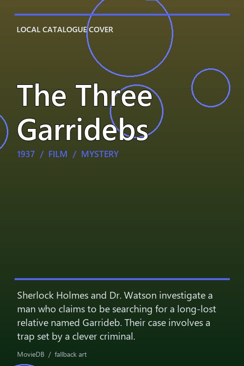 The Three Garridebs poster