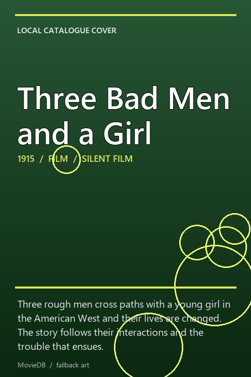 Three Bad Men and a Girl poster