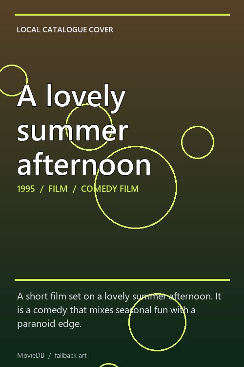 A lovely summer afternoon poster