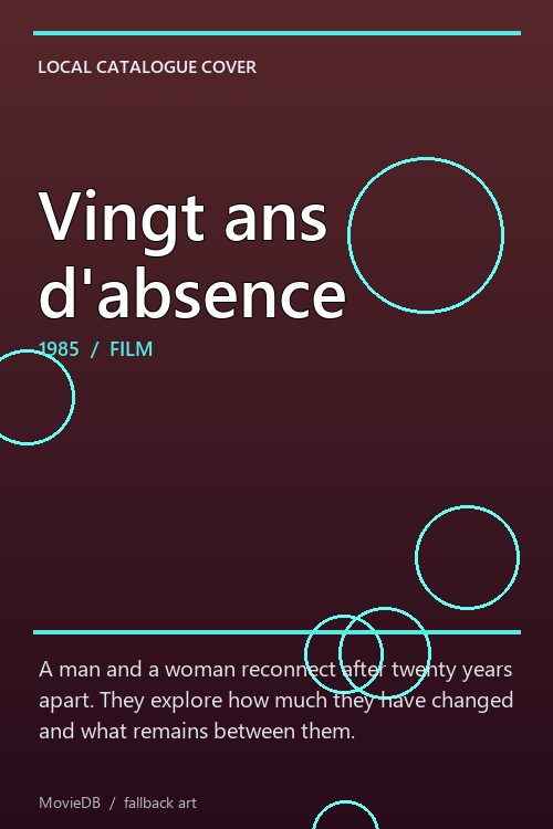 Vingt ans d'absence poster
