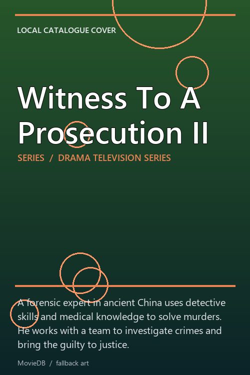 Witness To A Prosecution II poster