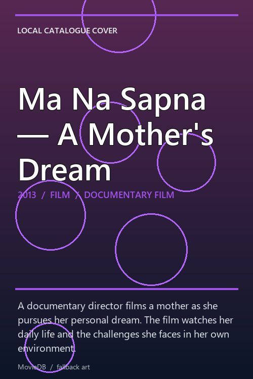 Ma Na Sapna — A Mother's Dream poster