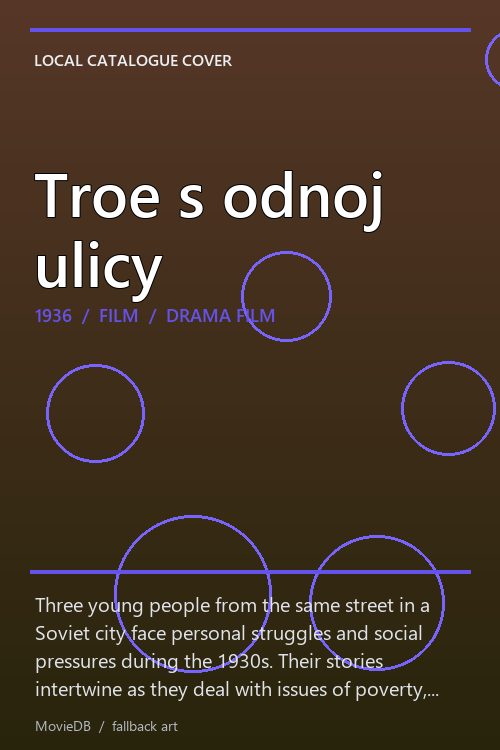 Troe s odnoj ulicy poster