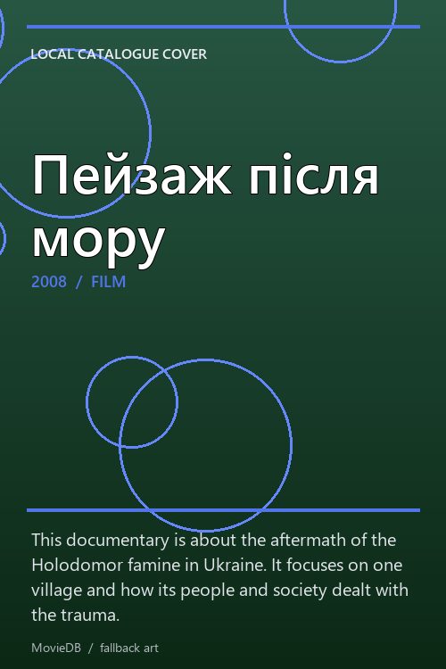 Пейзаж після мору poster