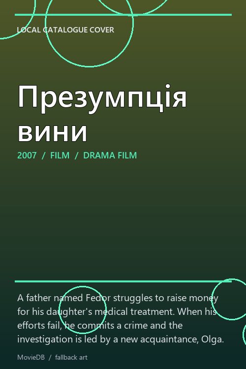 Презумпція вини poster