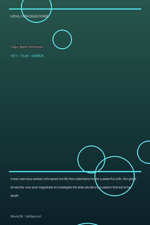 Tragic death of ambition poster