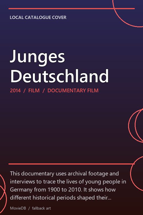 Junges Deutschland poster