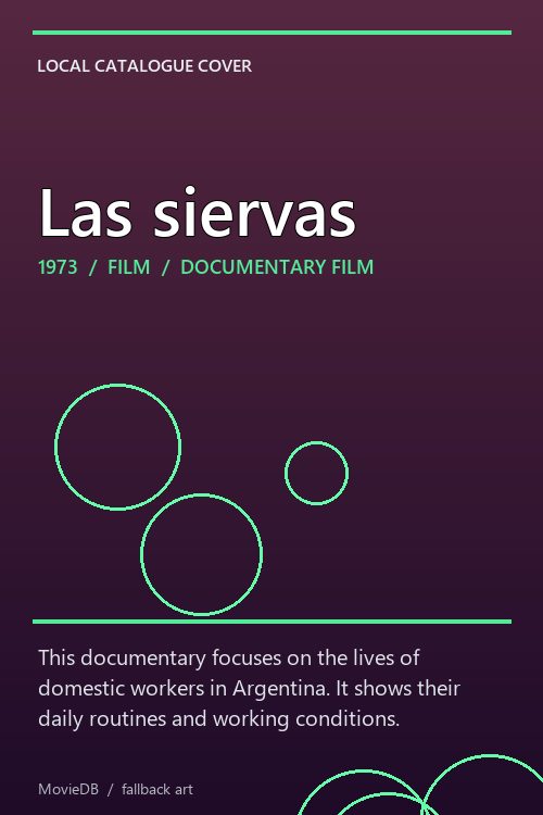 Las siervas poster