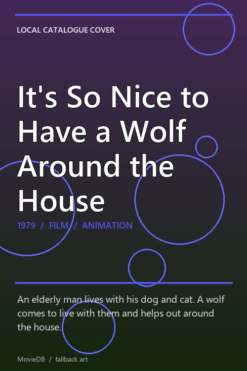 It's So Nice to Have a Wolf Around the House poster