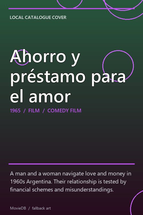 Ahorro y préstamo para el amor poster