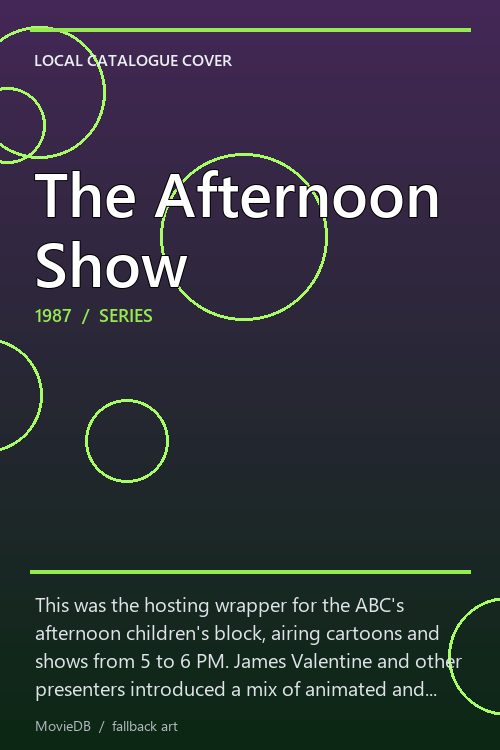 The Afternoon Show poster