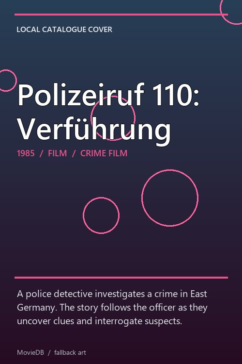 Polizeiruf 110: Verführung poster