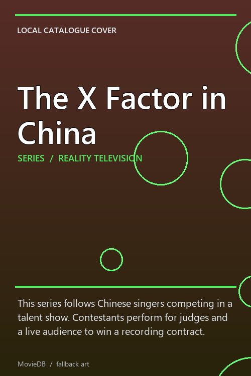 The X Factor in China poster
