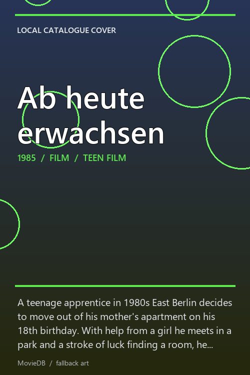 Ab heute erwachsen poster