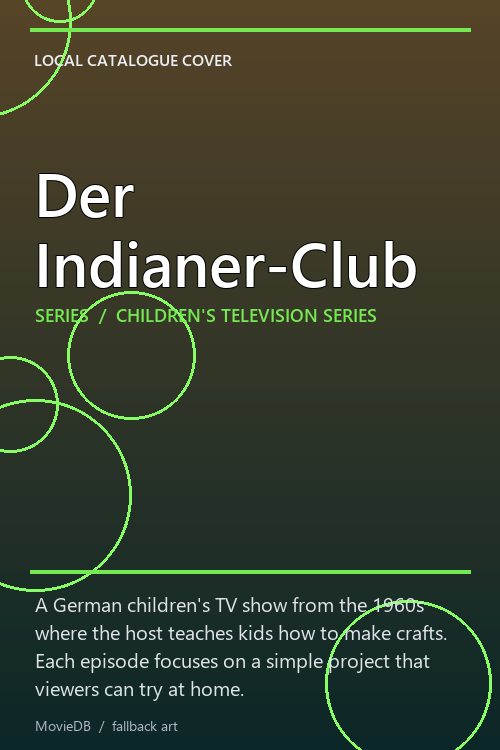 Der Indianer-Club poster