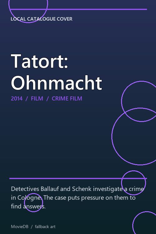 Tatort: Ohnmacht poster