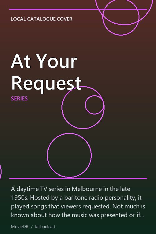 At Your Request poster