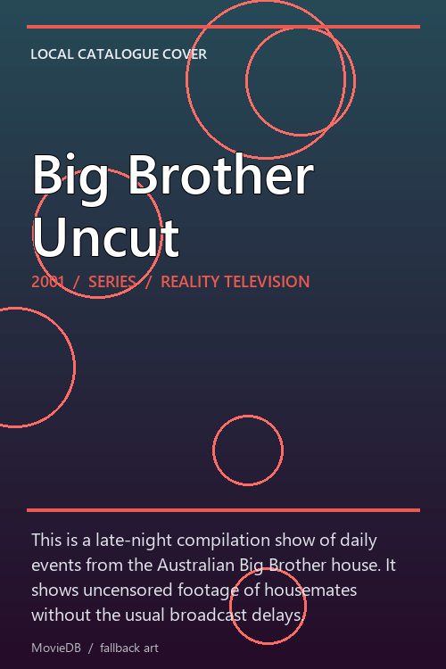 Big Brother Uncut poster