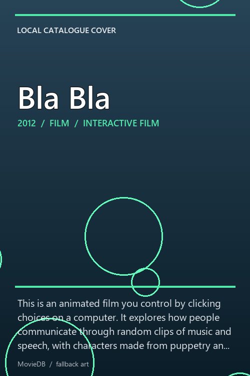 Bla Bla poster