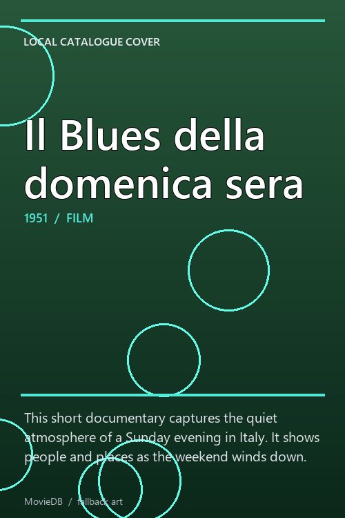 Il Blues della domenica sera poster