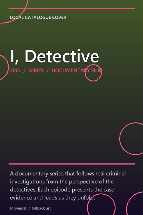 I, Detective poster
