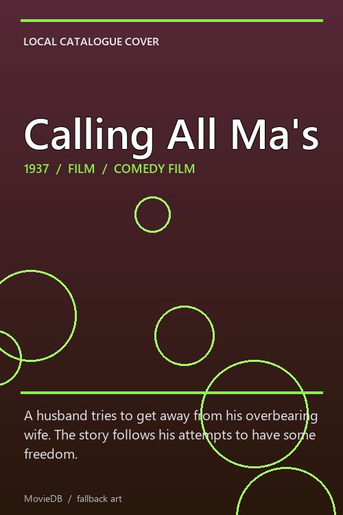 Calling All Ma's poster