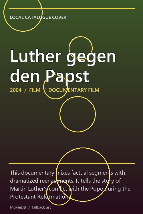 Luther gegen den Papst poster