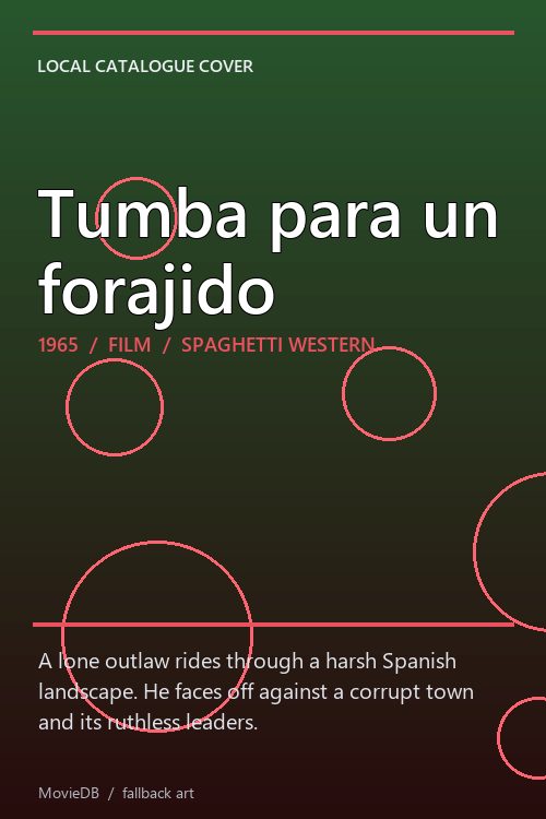 Tumba para un forajido poster