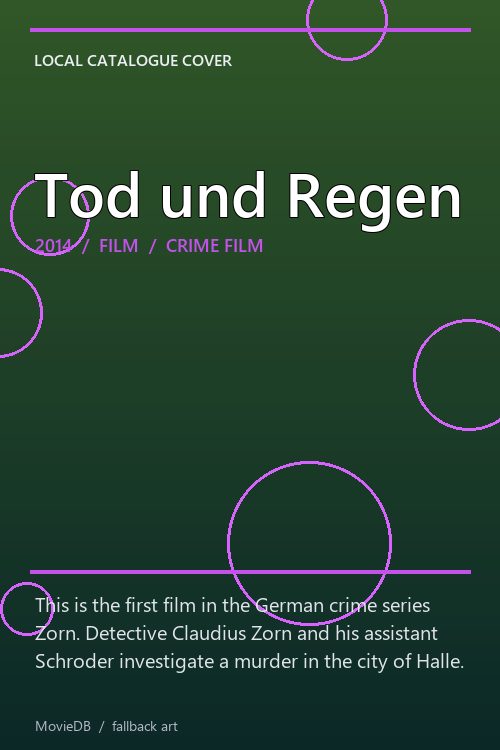Tod und Regen poster