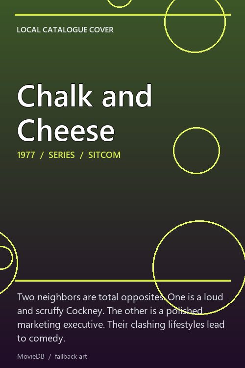 Chalk and Cheese poster