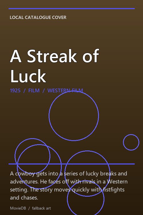 A Streak of Luck poster