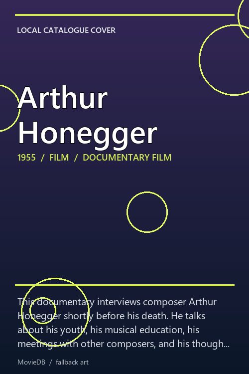 Arthur Honegger poster