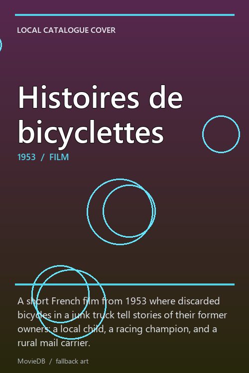 Histoires de bicyclettes poster