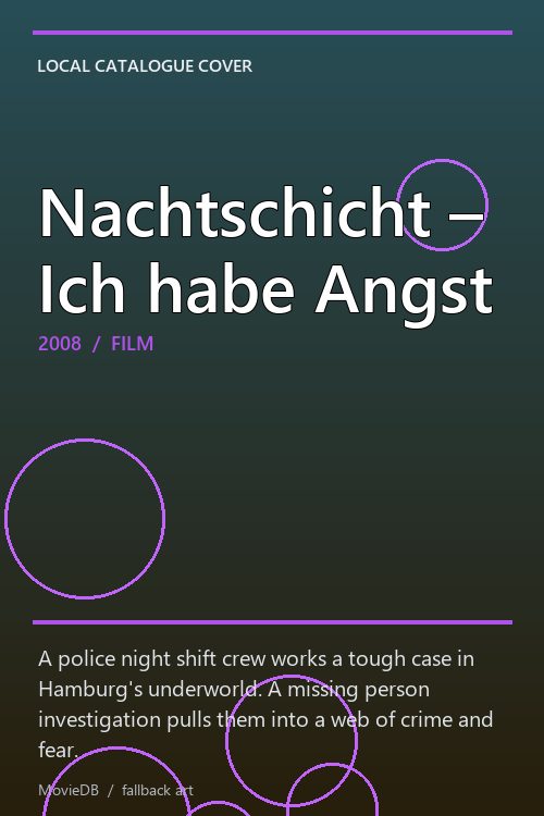 Nachtschicht – Ich habe Angst poster