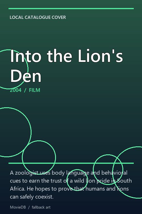 Into the Lion's Den poster