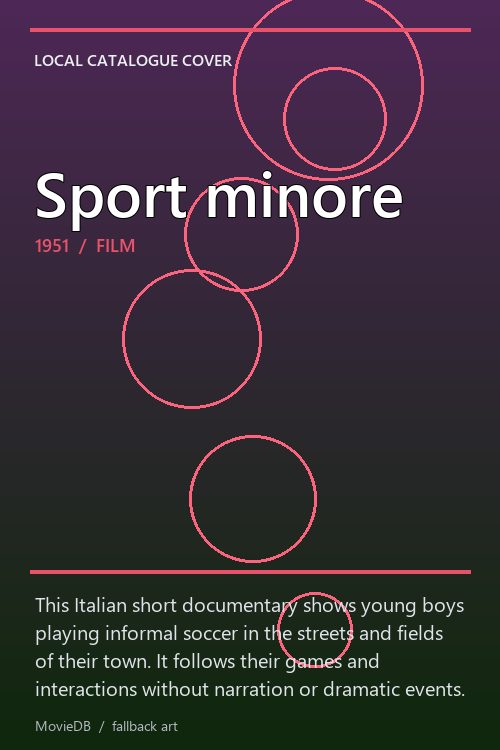 Sport minore poster
