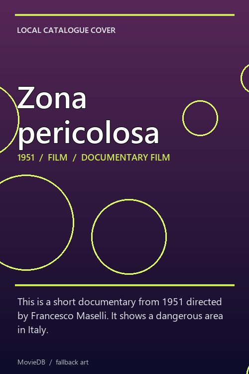Zona pericolosa poster