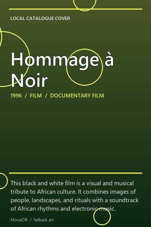 Hommage à Noir poster