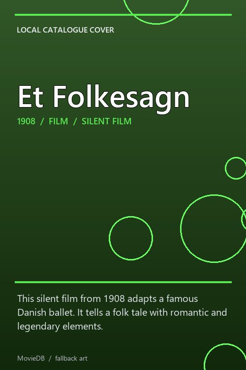 Et Folkesagn poster