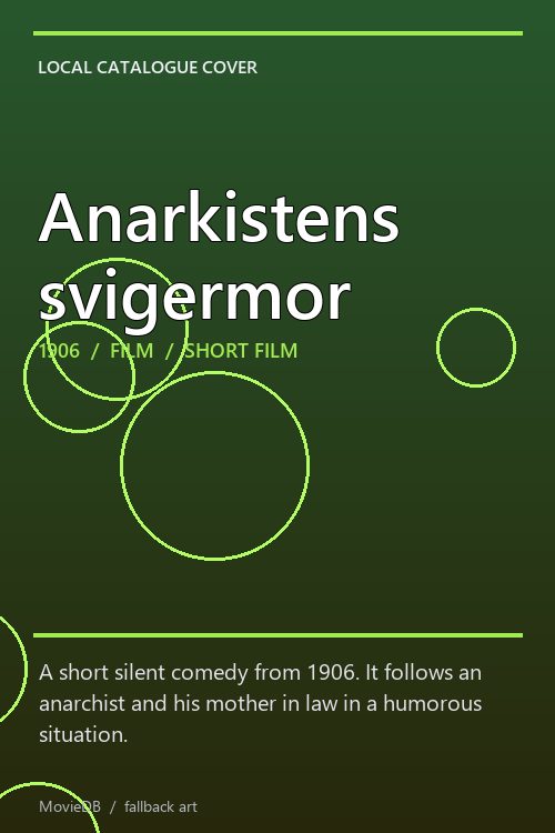 Anarkistens svigermor poster