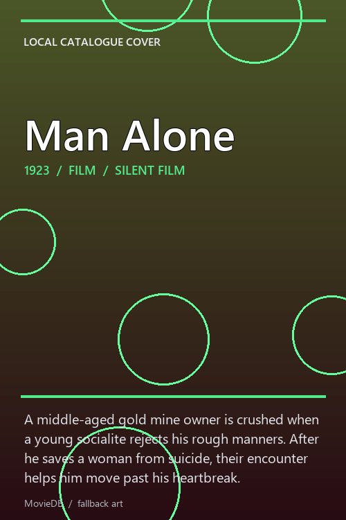 Man Alone poster
