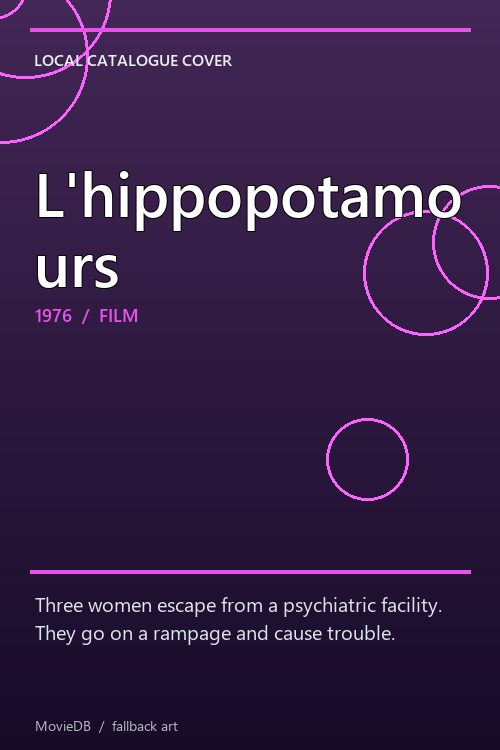 L'hippopotamours poster