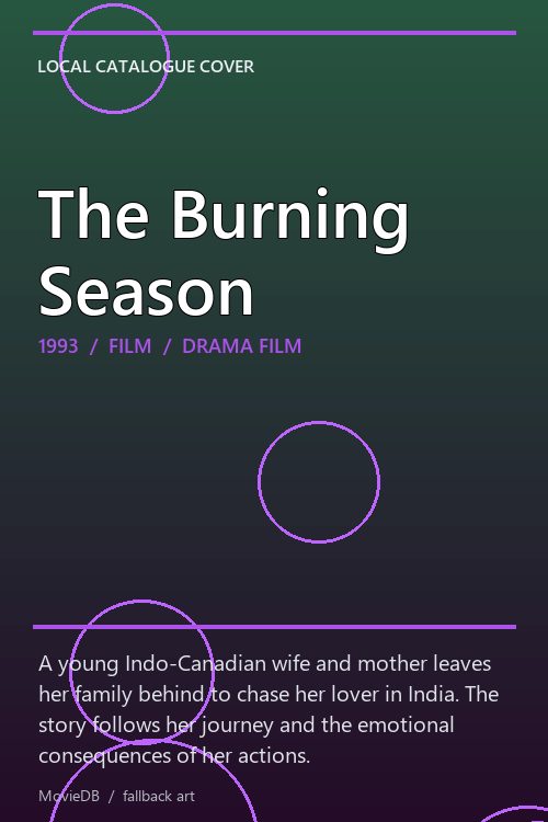 The Burning Season poster